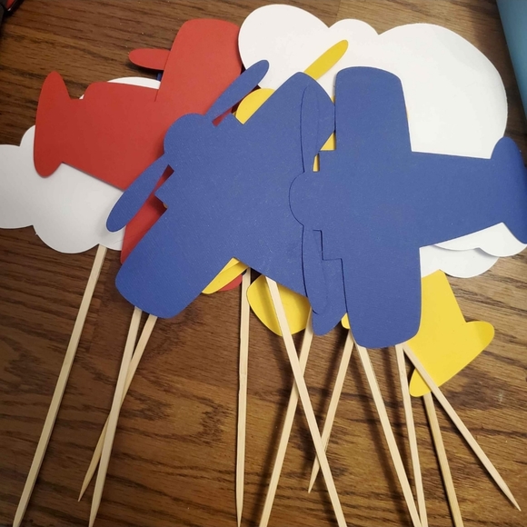 Time Flies/Airplane/1st Birthday Party Decorations - Picture 3 of 4